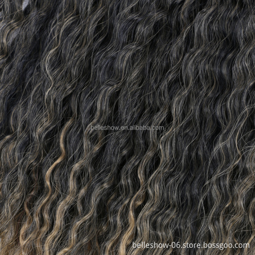 Crochet Hair Afro Kinky Curly Synthetic Ombre Crochet Braiding Hair Extensions Afro Curly hair
